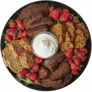Sweet Loaf Breads  & Berries Tray