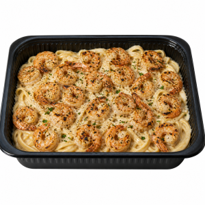Grilled Shrimp with Pasta Alfredo