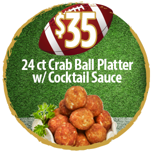 24ct Crab Ball Platter
