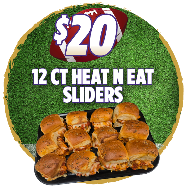12 ct Heat N Eat Sliders - $20