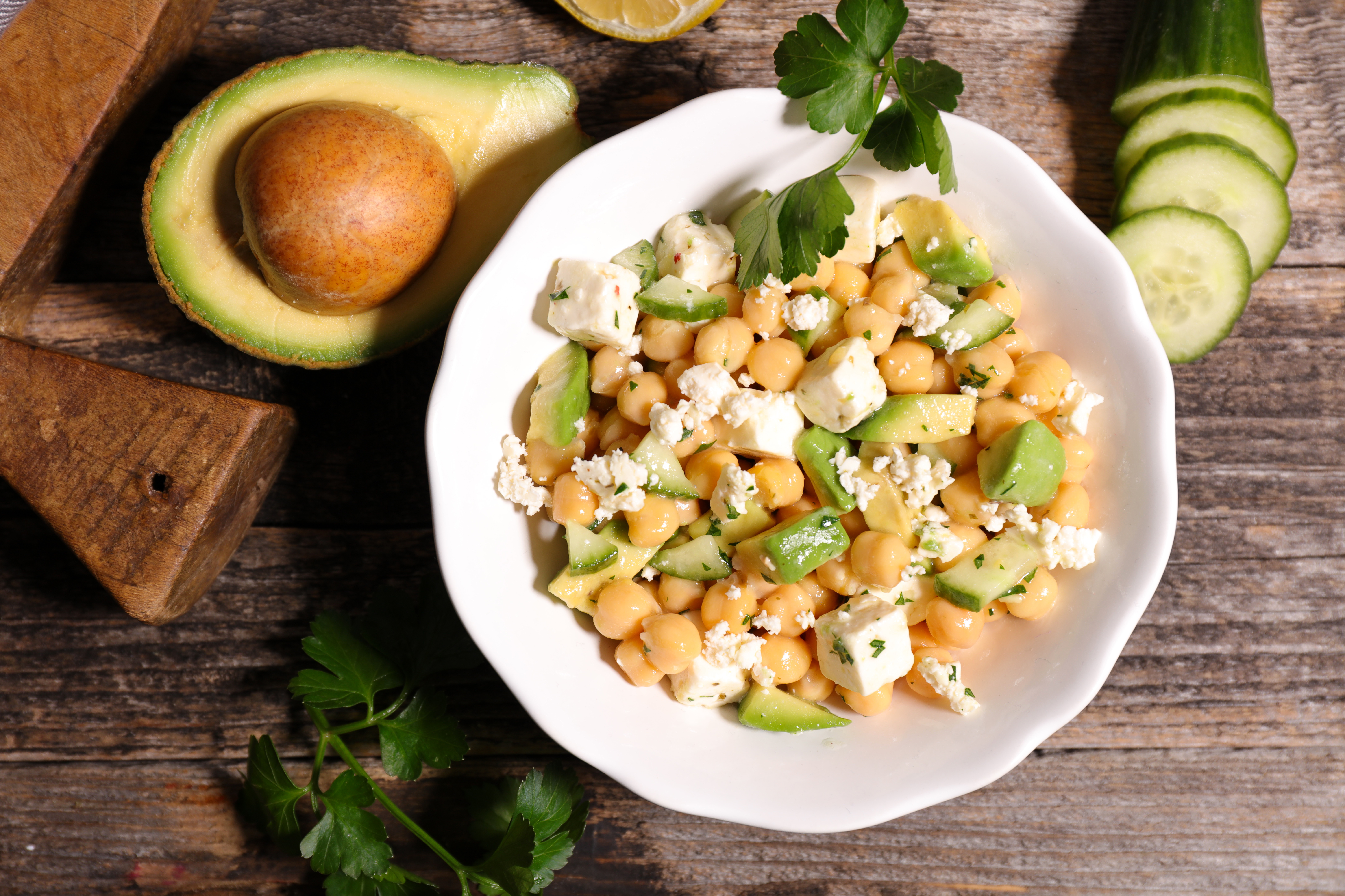 Avocado Chickpea Salad