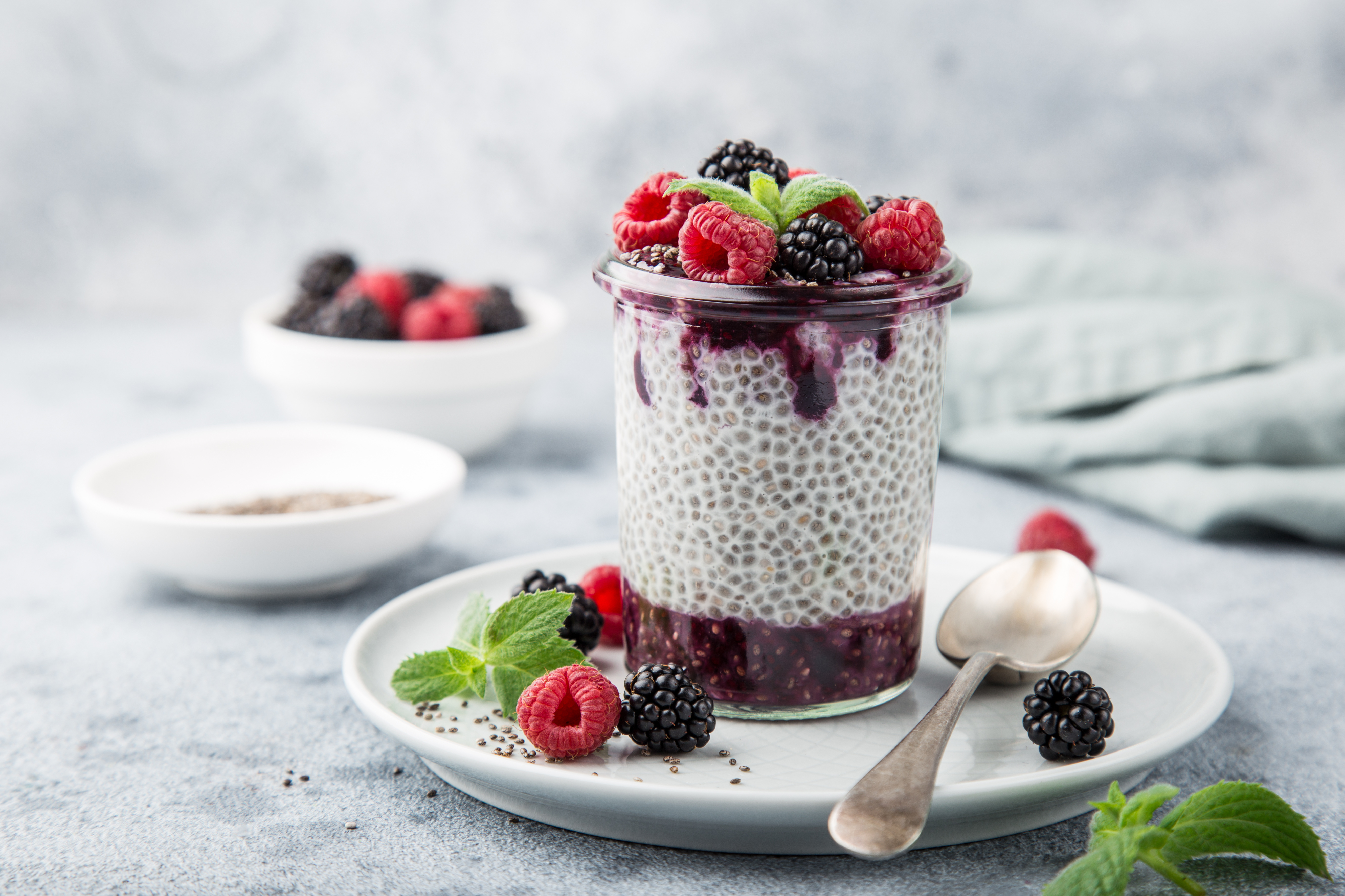 Mixed Berry Chia Seed Pudding
