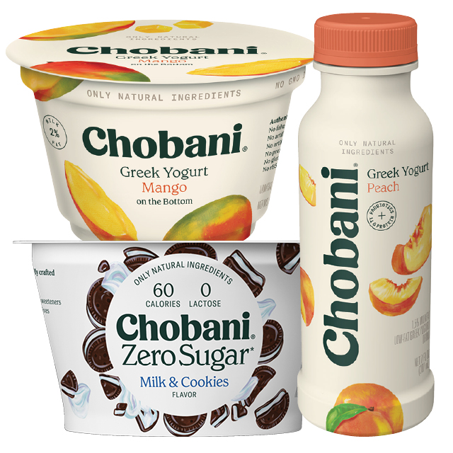 Chobani FOB, Zero Sugar, or Drinkable Yogurt