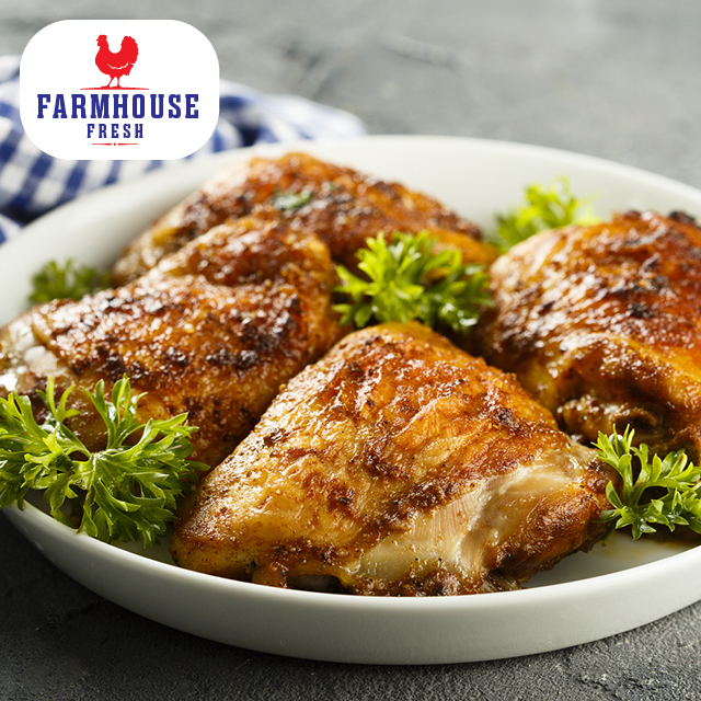 Fresh, Grade A Boneless Chicken Thighs