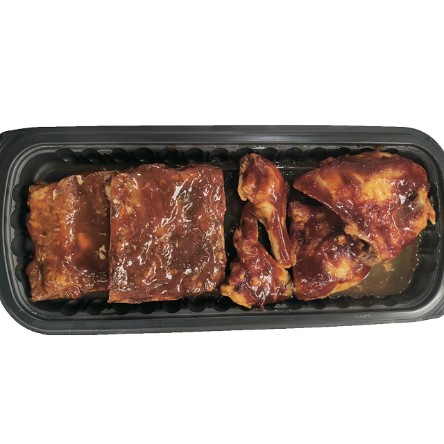 Store Prepared 1/2 Rack BBQ Baby Back Ribs & 4 Piece Fried or BBQ Chicken Combo