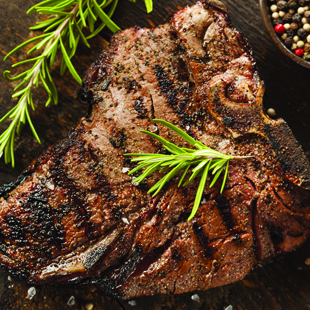 Fresh Beef Porterhouse or T-Bone Steaks 
