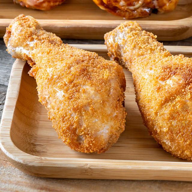 Hand-Breaded Fried Chicken Drumsticks