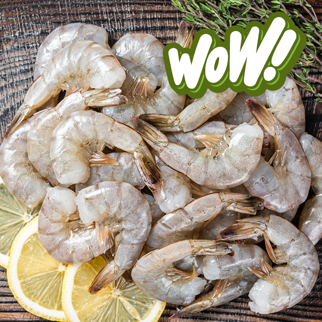 Cen Sea 26/30 ct Ex-Large Raw EZ Peel White Shrimp