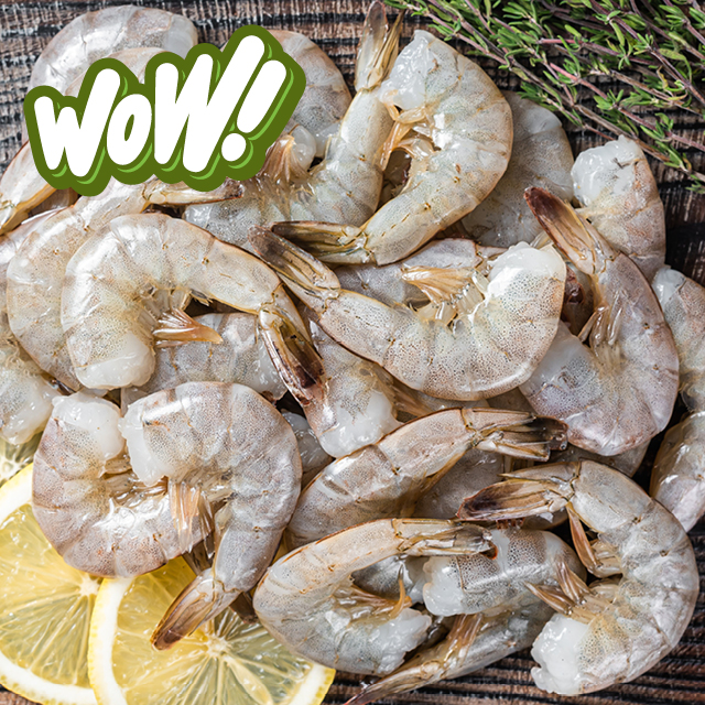 Cen Sea 16/20 ct Ex-Jumbo Raw EZ Peel White Shrimp