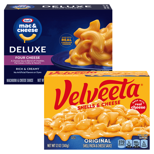 Kraft Deluxe Mac & Cheese or Velveeta & Shells Dinner