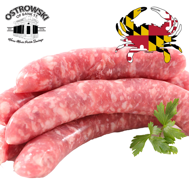 Local Maryland Fresh Ostrowski Dinner Sausage 