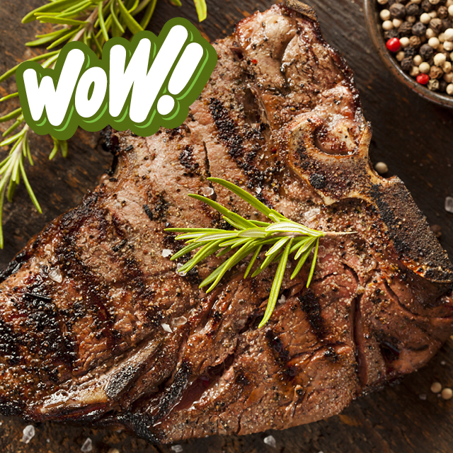 Fresh Beef Porterhouse or T-Bone Steak