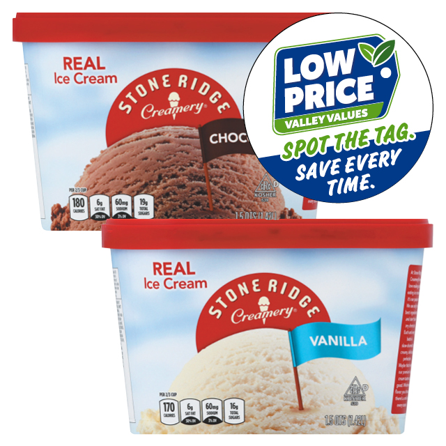 Stone Ridge Creamery Ice Cream 