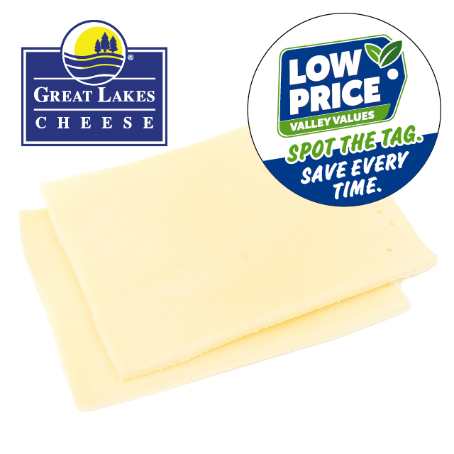 Great Lakes Yellow or White American Cheese