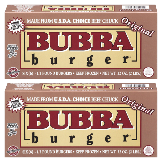 Frozen Bubba Beef Burgers 