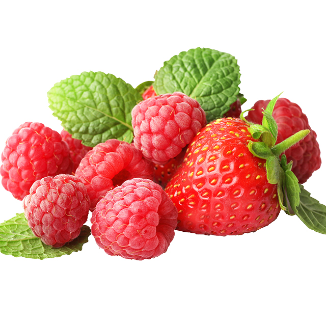 1 lb Strawberries or 6 oz Raspberries