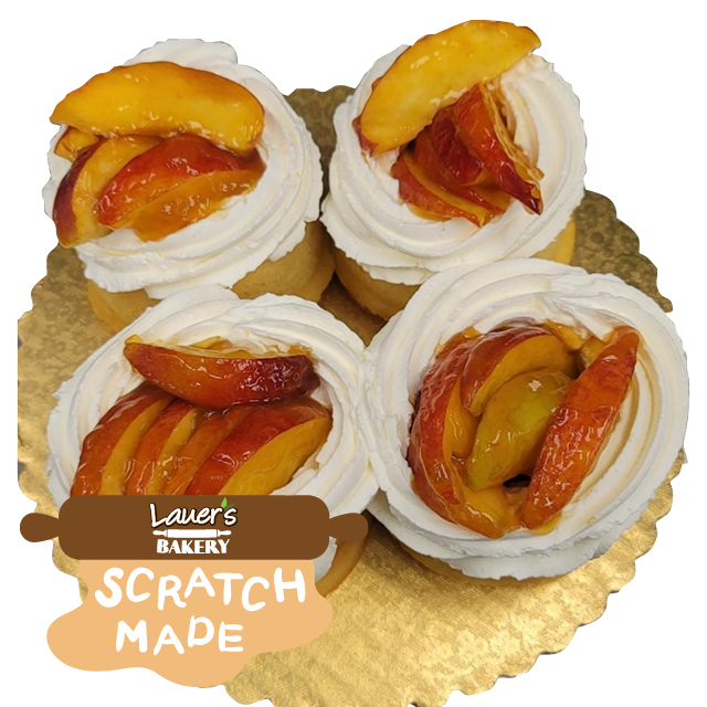 Peach Filled Shortcake Tarts