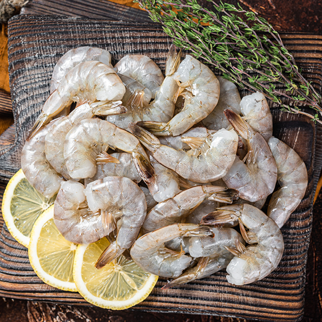 Ex-Jumbo Raw Domestic Gulf White Shrimp