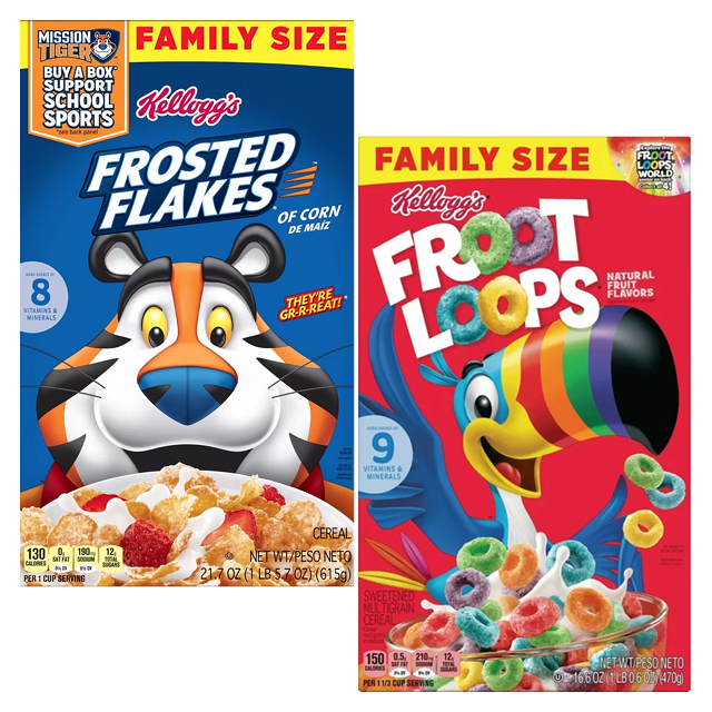 Kellogg's Family Size Cereals 